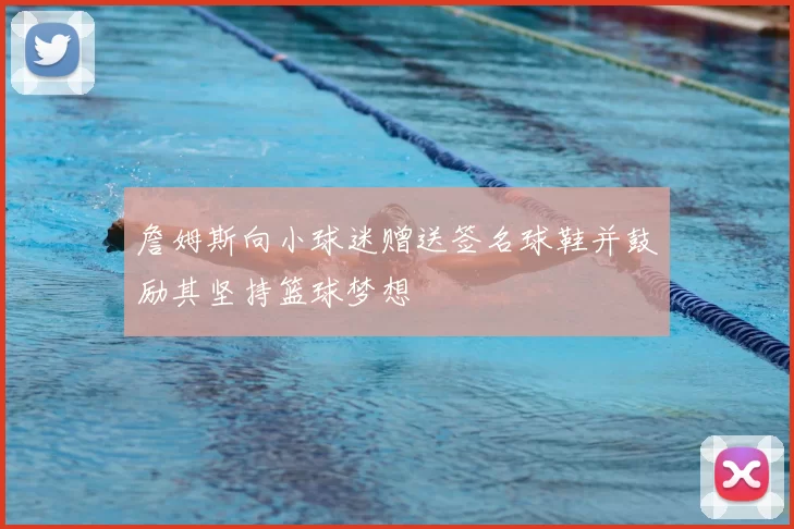 詹姆斯向小球迷赠送签名球鞋并鼓励其坚持篮球梦想