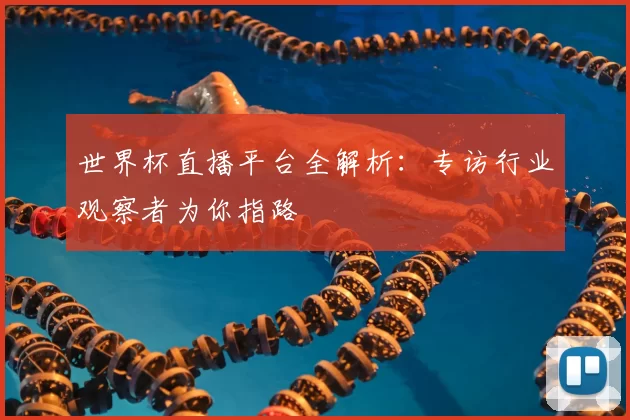 世界杯直播平台全解析:专访行业观察者为你指路