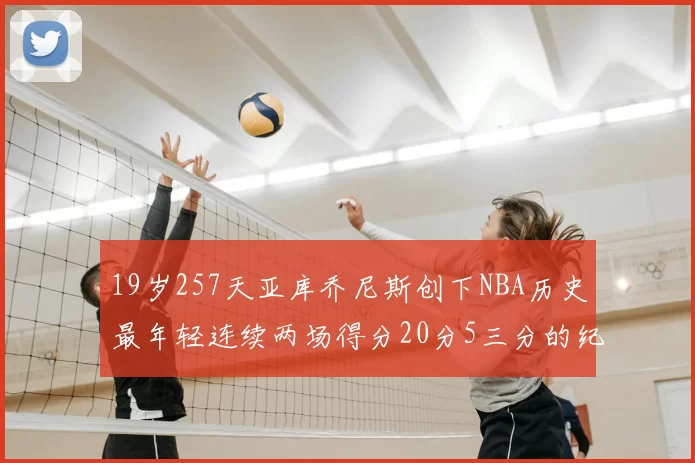 19岁257天亚库乔尼斯创下NBA历史最年轻连续两场得分20分5三分的纪录